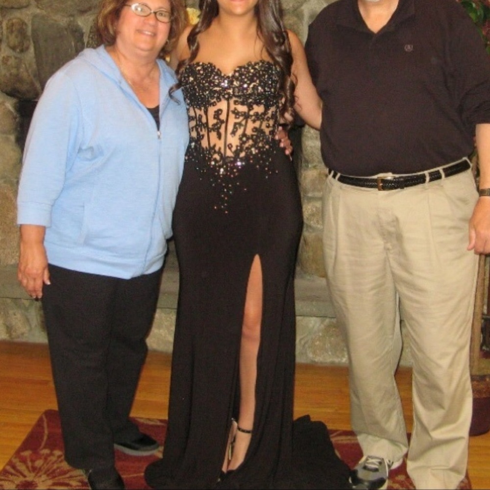 Sparkling Black Prom Dress